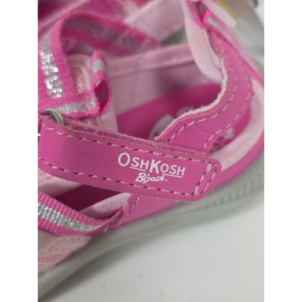 Girls' OshKosh B'gosh Pink & Grey Toddler 8 Sandals‎ - Picture 4 of 9